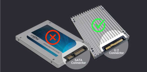 Sonnet Fusion Dual U.2 SSD PCIe Card with Two U.2 NVMe SSD Connectors On a PCIe 3.0 x16 Card, add your own U.2 SSDs Sonnet Fusion Dual U.2 SSD PCIe Card with Two U.2 NVMe SSD Connectors On a PCIe 3.0 x16 Card, add your own U.2 SSDs